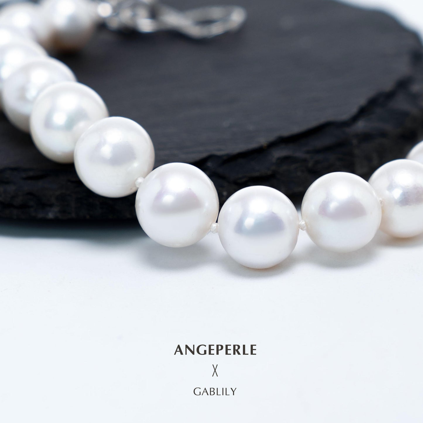 Gablily Classic 8-shaped Clasp Pearl Bracelet：9-11mm Freshwater S925 Silver (TSJCY915)