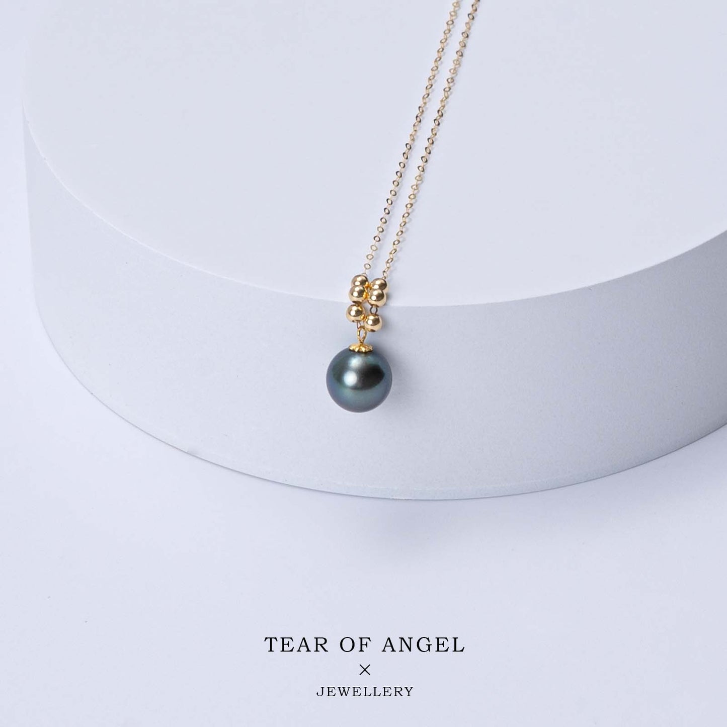 Tahitian Pearl Pendant 6+1 Styling Gold Beads：8-9mm Seawater 18K Gold (zpjcy138)