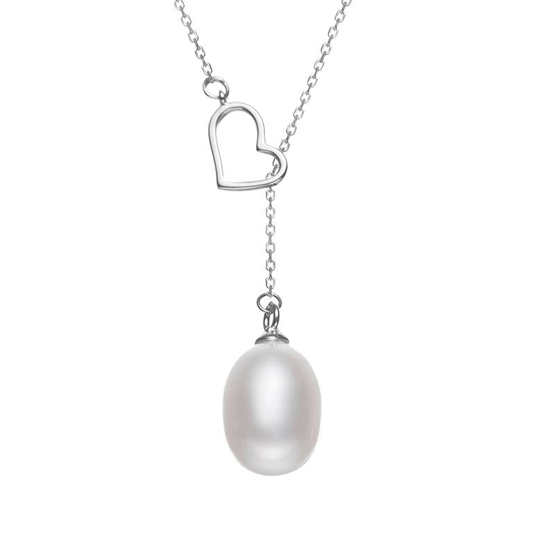 love Chain Pearl Pendant : 8-9mm Freshwater S925 Silver (tsjcy085)