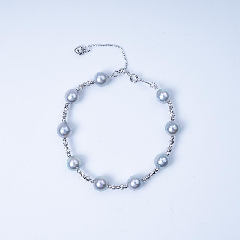 Akoya Madama Starry Sky Bracelet：7-8mm Seawater S925 Silver (zpjcy268)