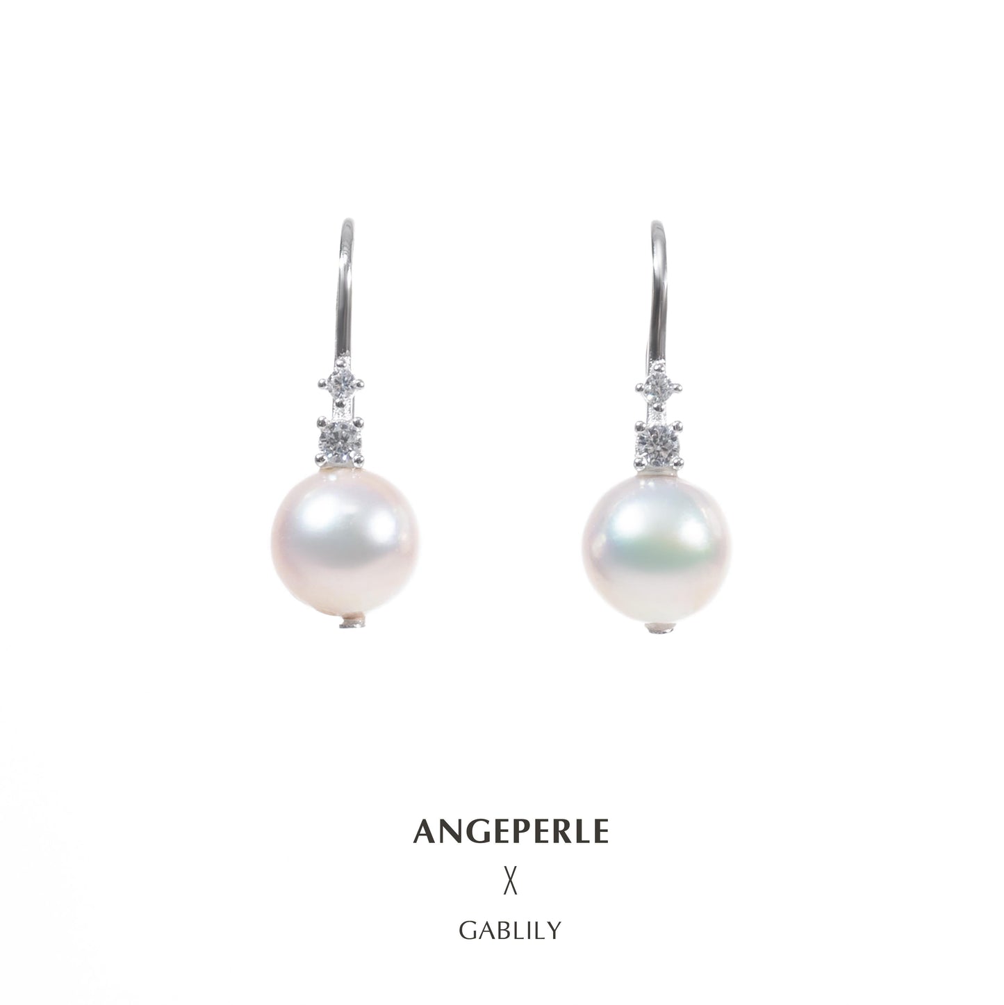 Akoya Two-piece set of pearl pendants and earrings : 8-9mm Seawater S925 Silver (TSJCY406)