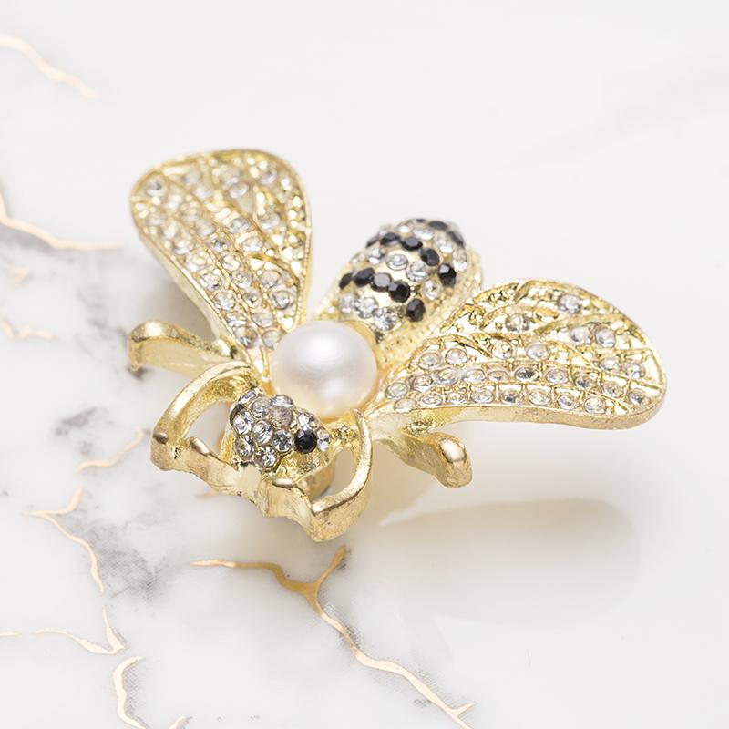 Bee Pearl Brooch Welfare Products：6-8mm Freshwater Alloy (TSBJ2201)