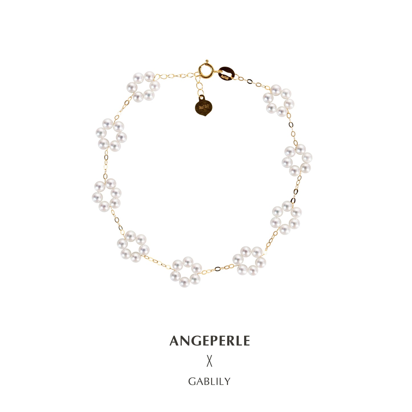 Gablily Baby Pearl Flower Bracelet High Quality：3-4mm Freshwater 18K Gold (TSJCY762)