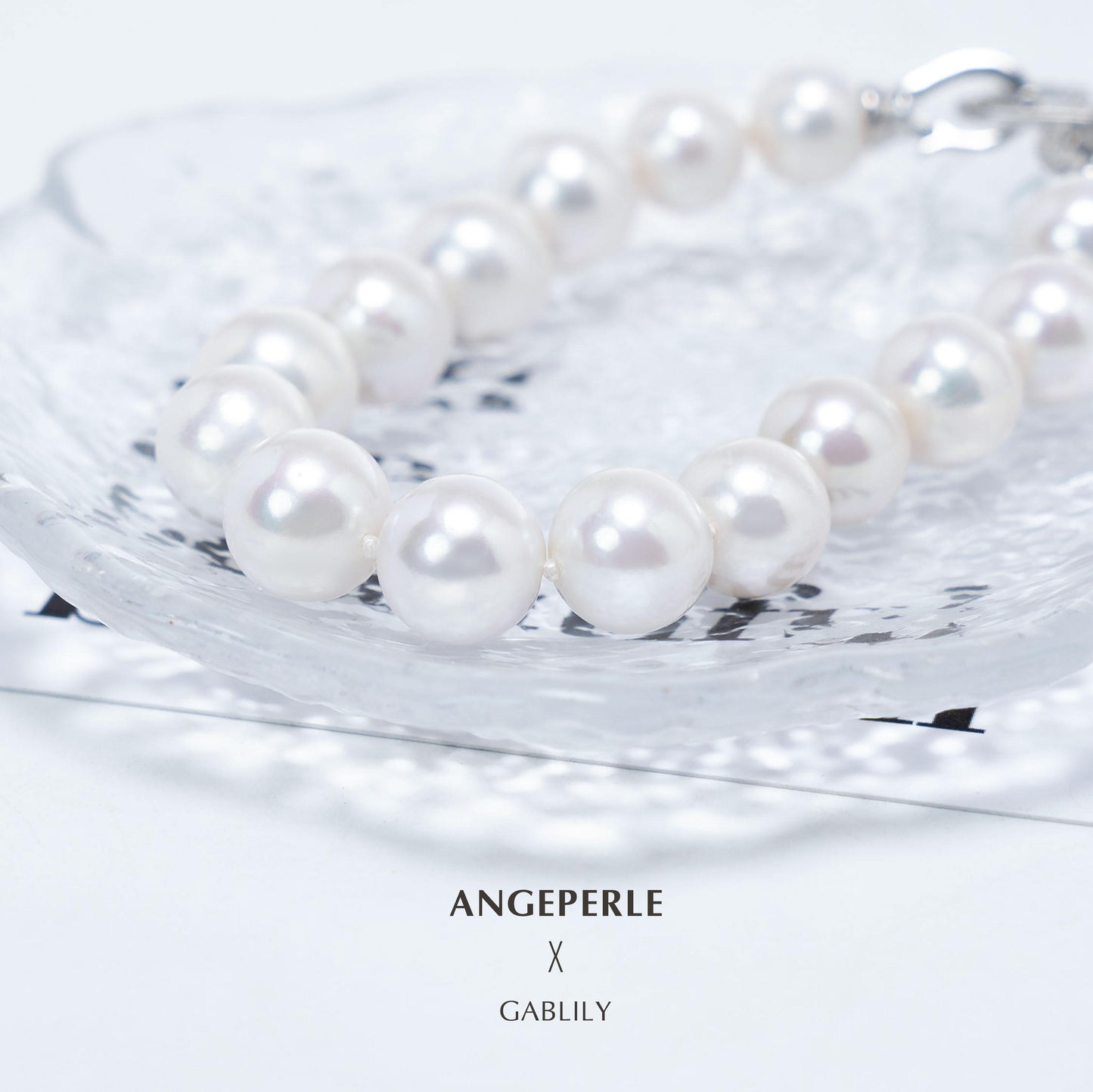 Gablily Classic 8-shaped Clasp Pearl Bracelet：9-11mm Freshwater S925 Silver (TSJCY915)