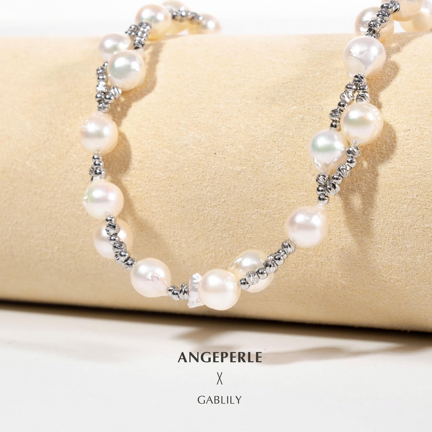 Akoya White Pearl Necklace : 6-7mm Seawater Alloy (TSAW079)