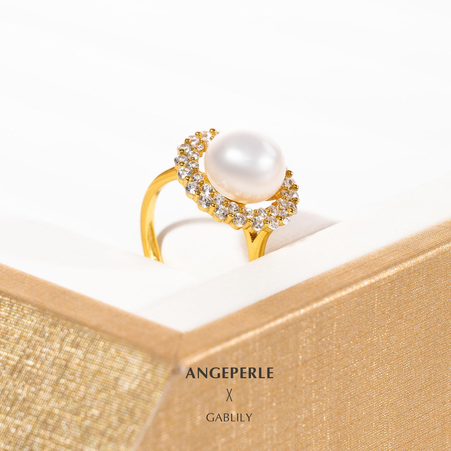 Sunflower Pearl Ring ：10-11mm Freshwater S925 Silver (SZJY105)