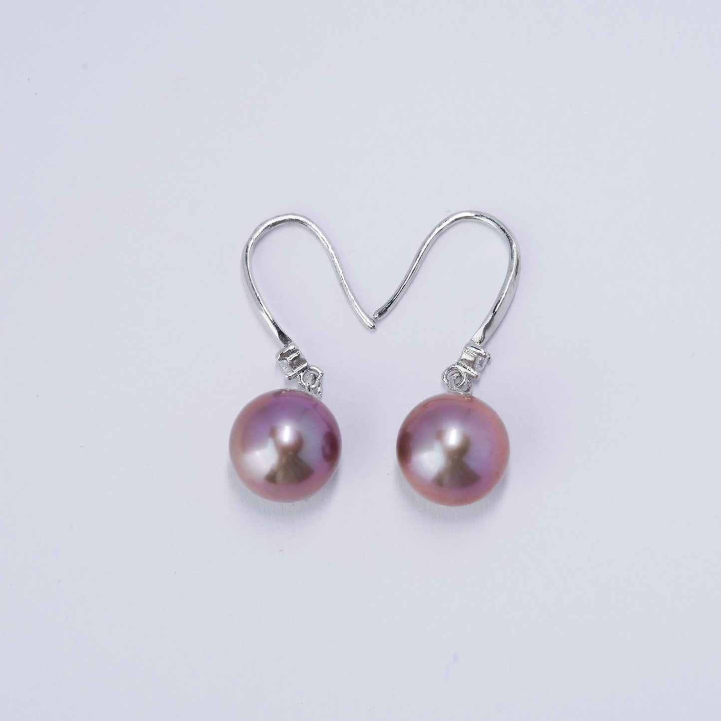 Edison Pearl Earring: 9-10mm Freshwater S925 Sliver(TSBJ020)