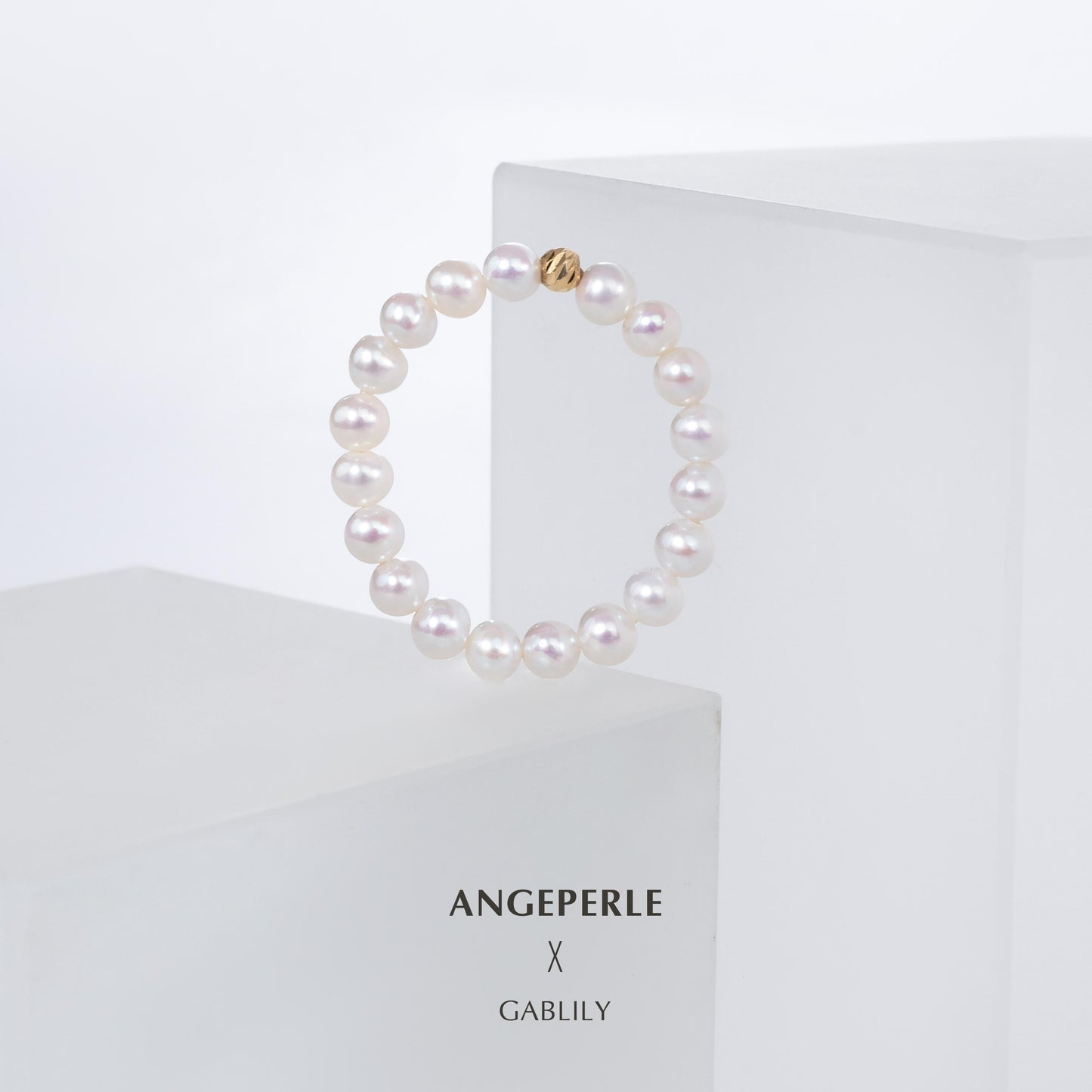 Gablily Baby Pearl Ring: 3-4mm Freshwater 18K Gold Bead（TSGY017）