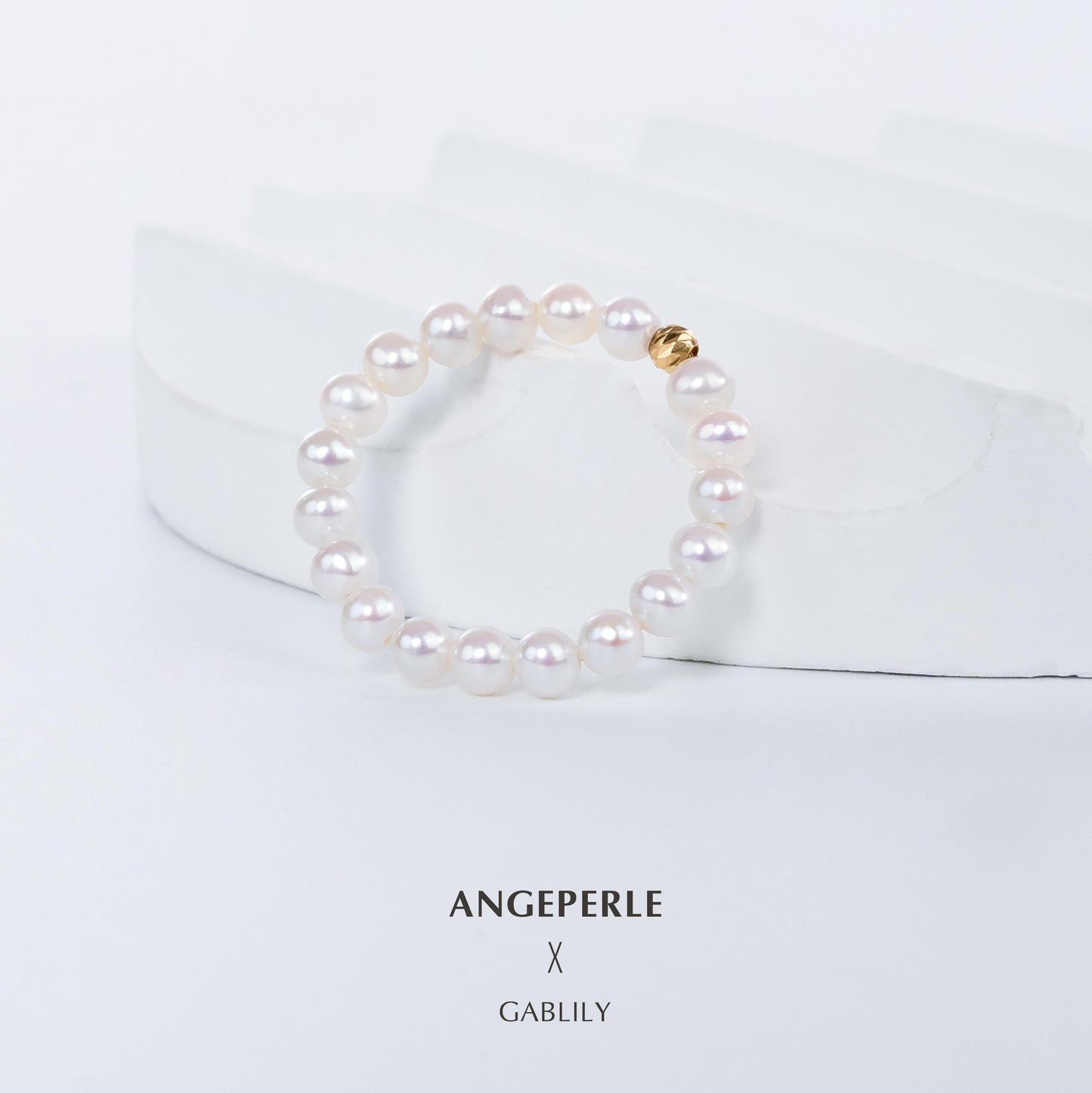 Gablily Baby Pearl Ring: 3-4mm Freshwater 18K Gold Bead（TSGY017）