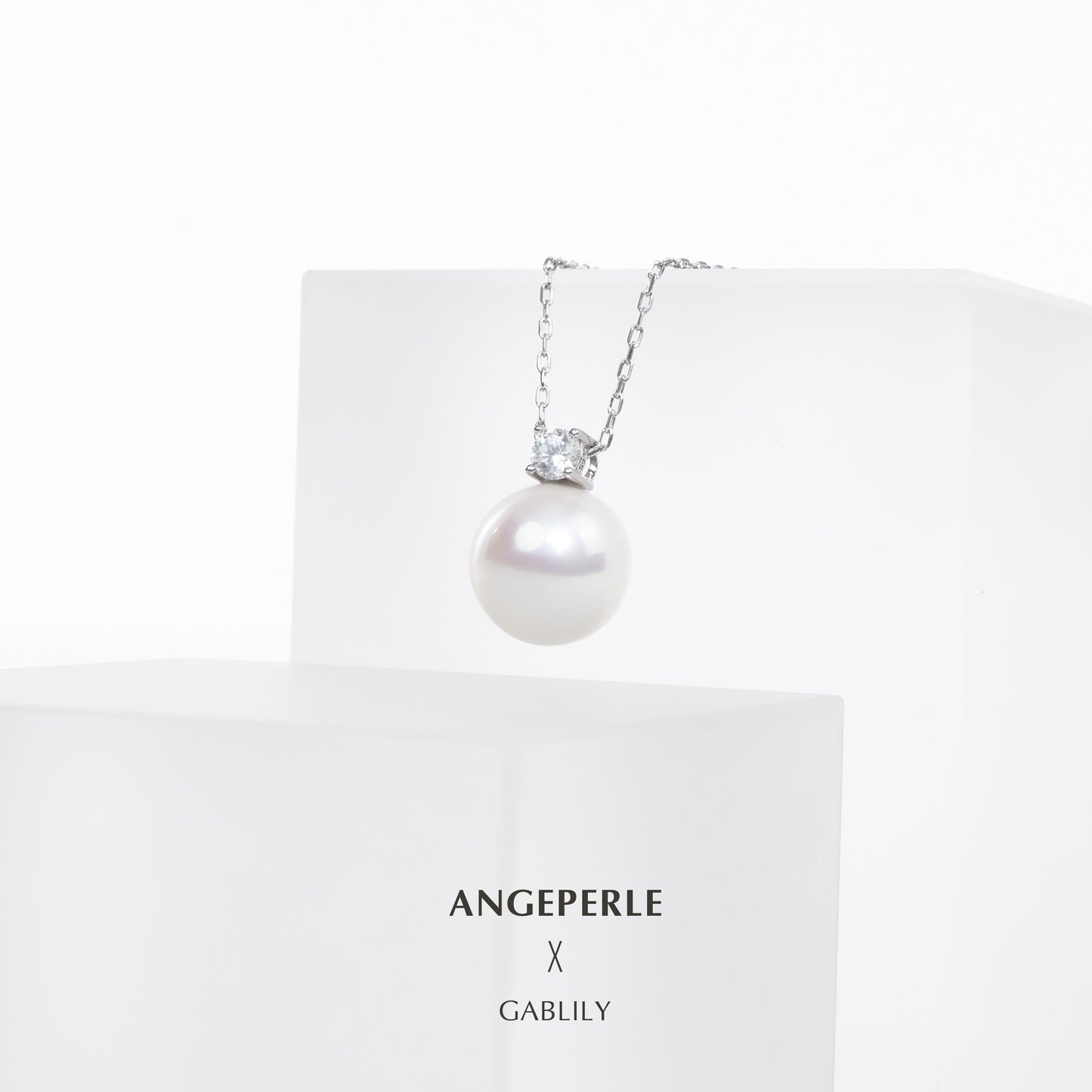 Gablily Princess White Pearl Pendant Classic Style：10-11mm Freshwater S925 Silver (TSJCY178)