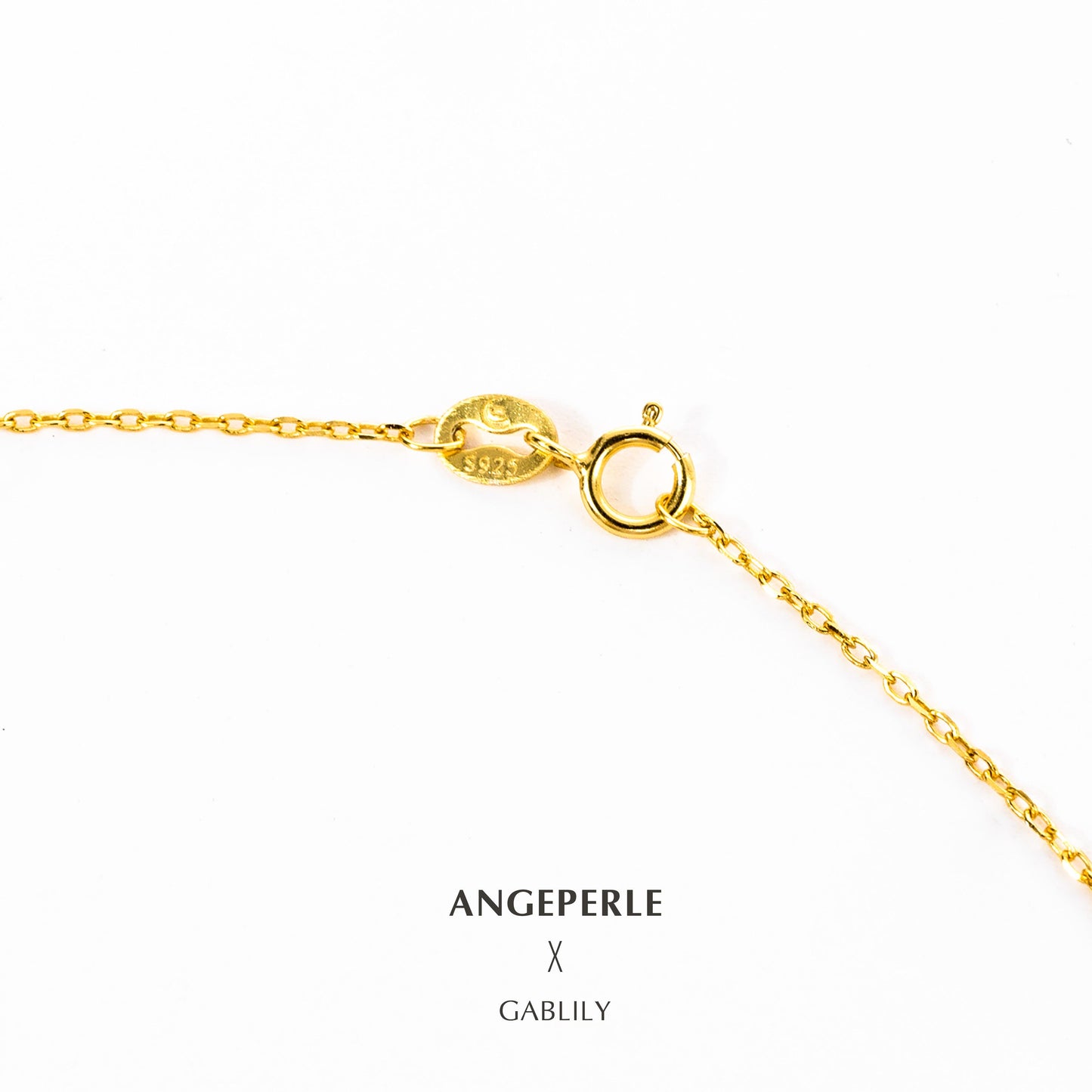 10-11mm Floral South Sea Golden Pearl Solitaire Pendant in S925 Silver by ANGEPERLE