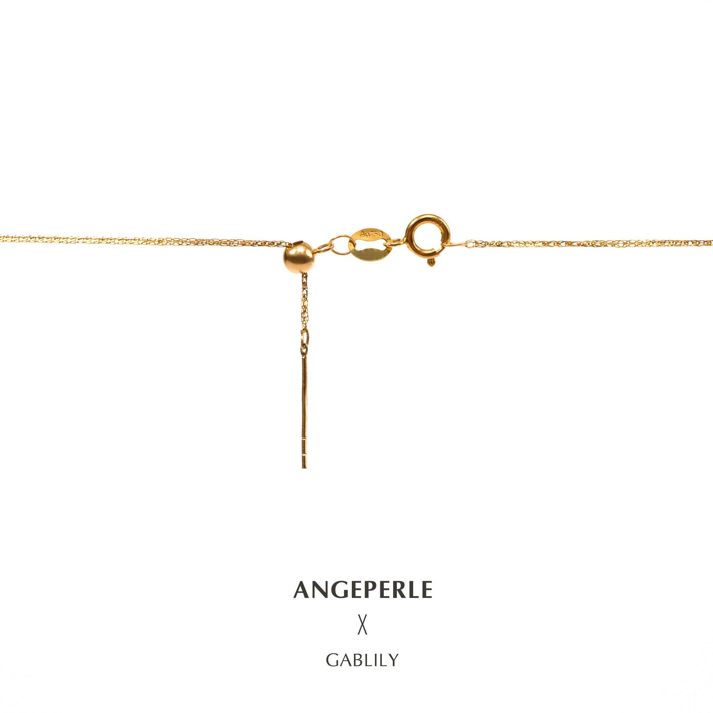 Gablily Smile Gradient Pearl Necklace: 4-5/5-6/6-7/8-9mm Freshwater 18K Gold (TSGY1224)