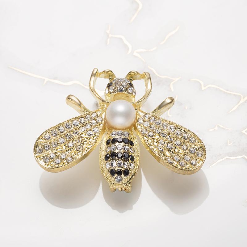 Bee Pearl Brooch Welfare Products：6-8mm Freshwater Alloy (TSBJ2201)