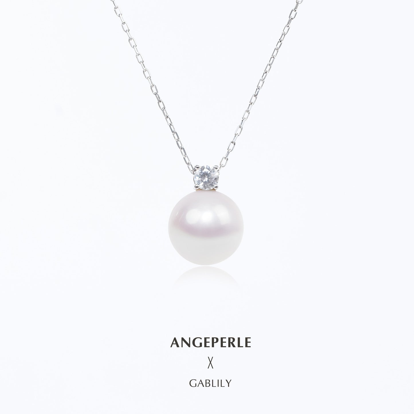 Gablily Princess White Pearl Pendant Classic Style：10-11mm Freshwater S925 Silver (TSJCY178)