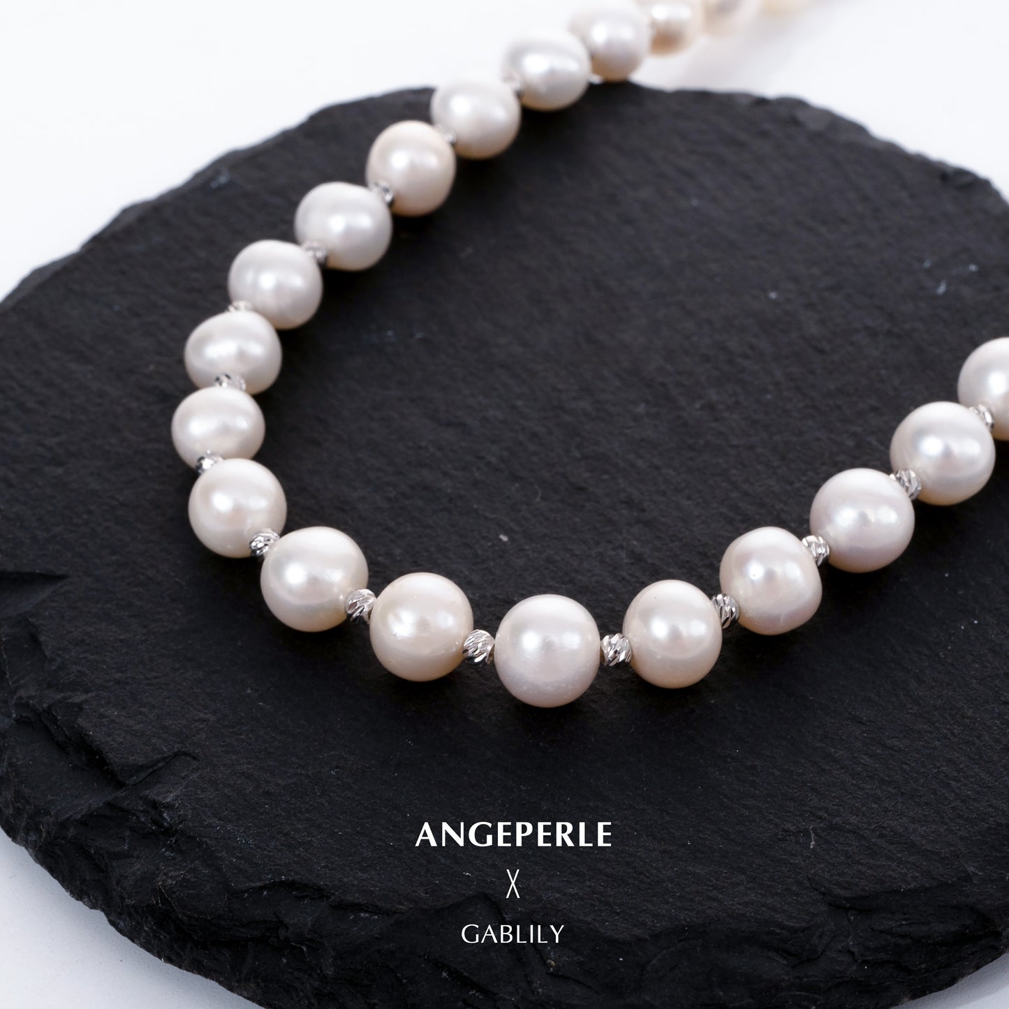 7-8mm White Cultured Freshwater Pearl Long Necklace 38inch with Bracelet in Multi-ways Wear