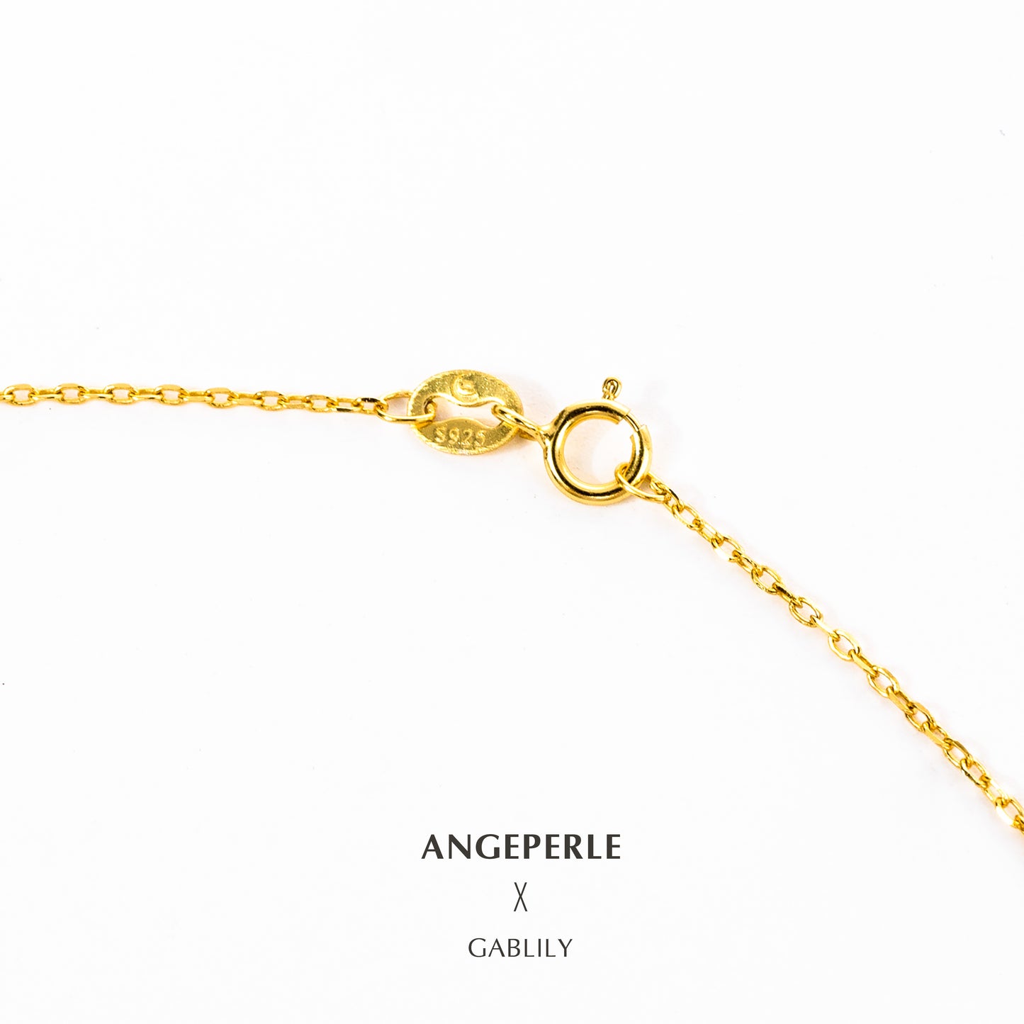 10-11mm Floral South Sea Golden Pearl Solitaire Pendant in S925 Silver by ANGEPERLE