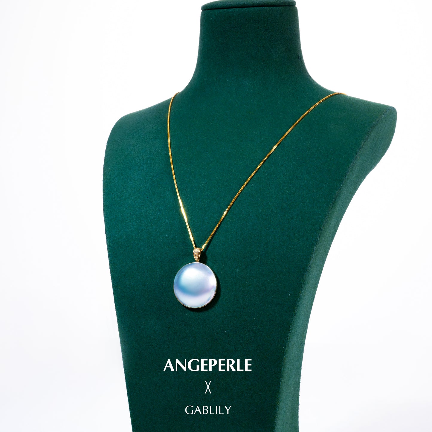 S925 Solitaires Freshwater Mabe Pearl Pendant