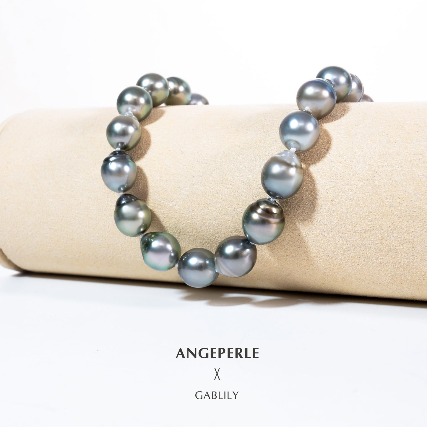 S925 11-12mm Baroque Tahitian Pearl Necklace