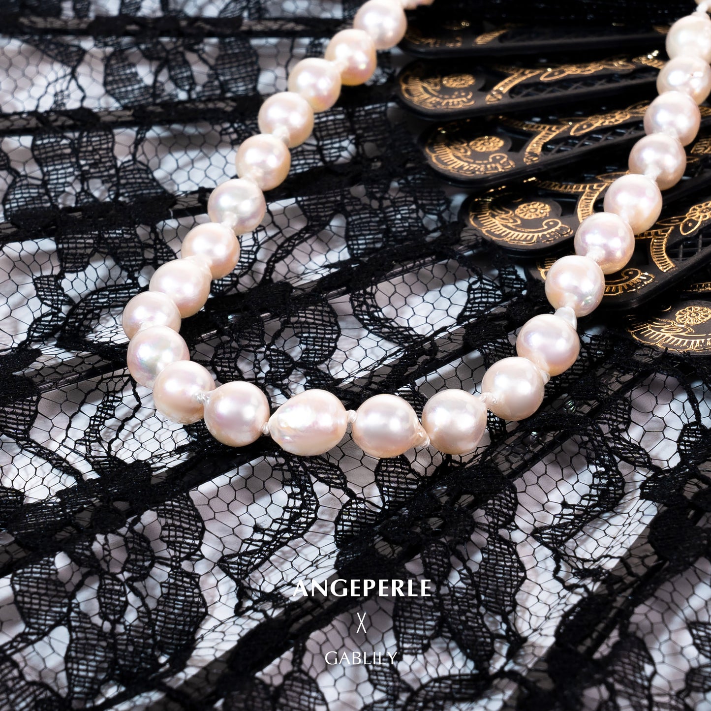 8-9mm Baroque Japanese Akoya Pearl Strand Necklace by ANGEPERLE