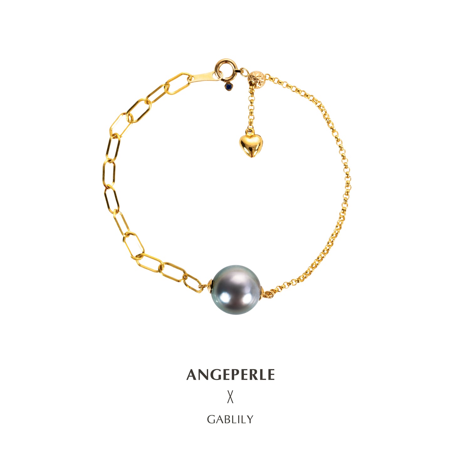 Gold Tahitian Pearl Bracelet: 10-11mm Seawater 18K Gold (zpjcy199)