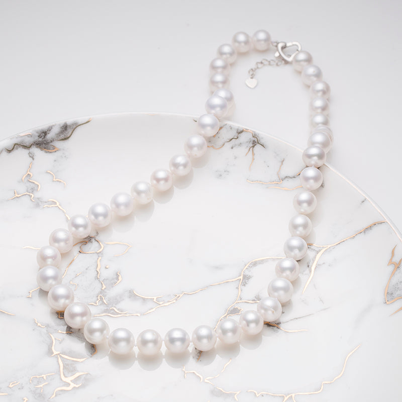 Freshwater Pearl 3-Piece Jewelry Set in S925 Silver with Free Silk Scarf by ANGEPERLE