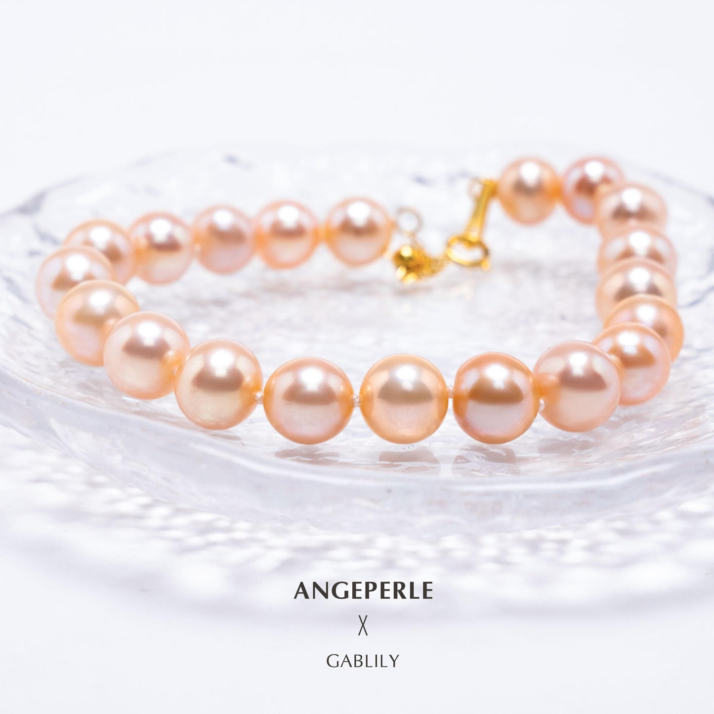 Rose Gold Pearl Bracelet: 7.5-8.5mm Freshwater S925 Silver (TSJCY823)