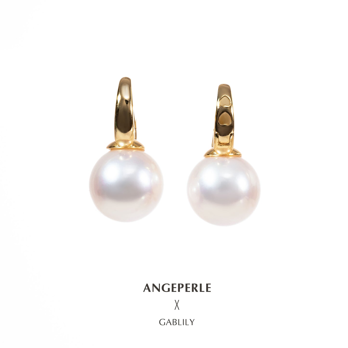 Gablily Pearl Big Size Earrings: 12-13mm Freshwater S925 Silver (SZJY108)