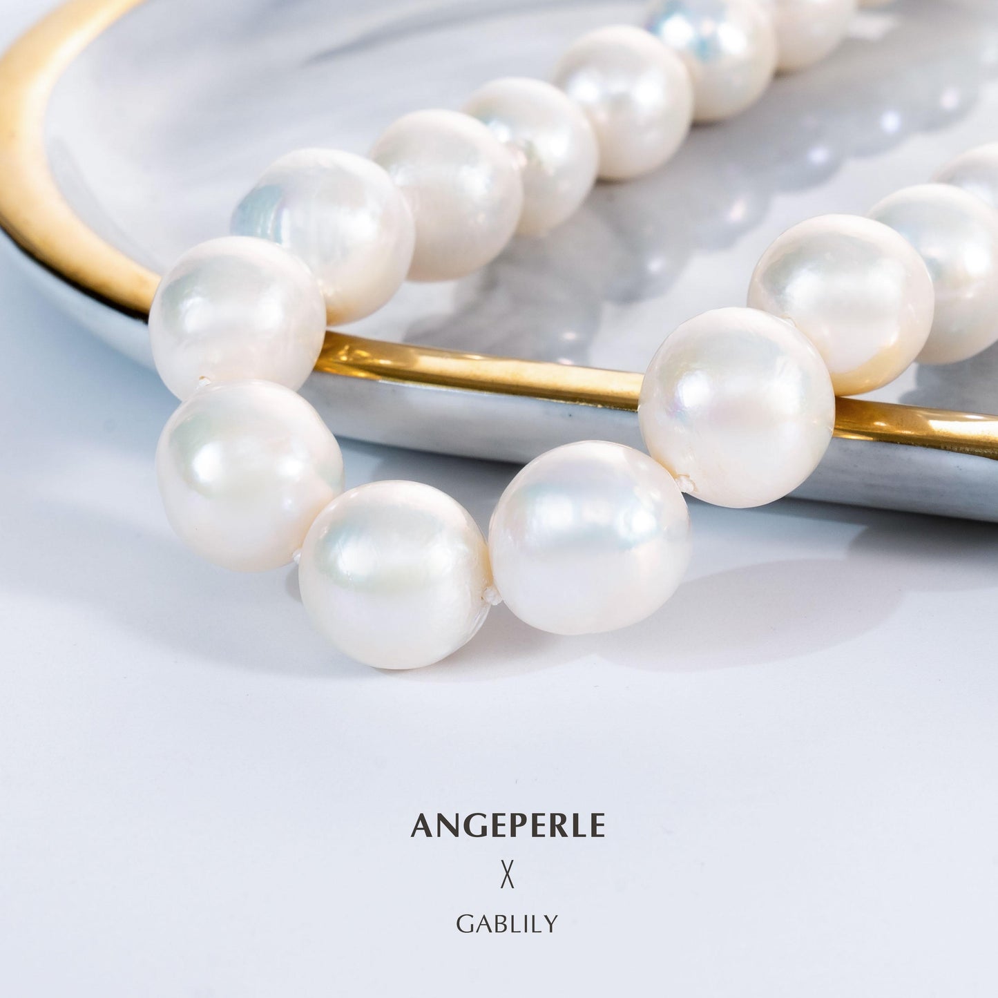 Gablily Big Size Baroque Pearl Pendant Sparkling Hoop Clasp: 13-16mm Freshwater S925 Silver (TSJCY703)