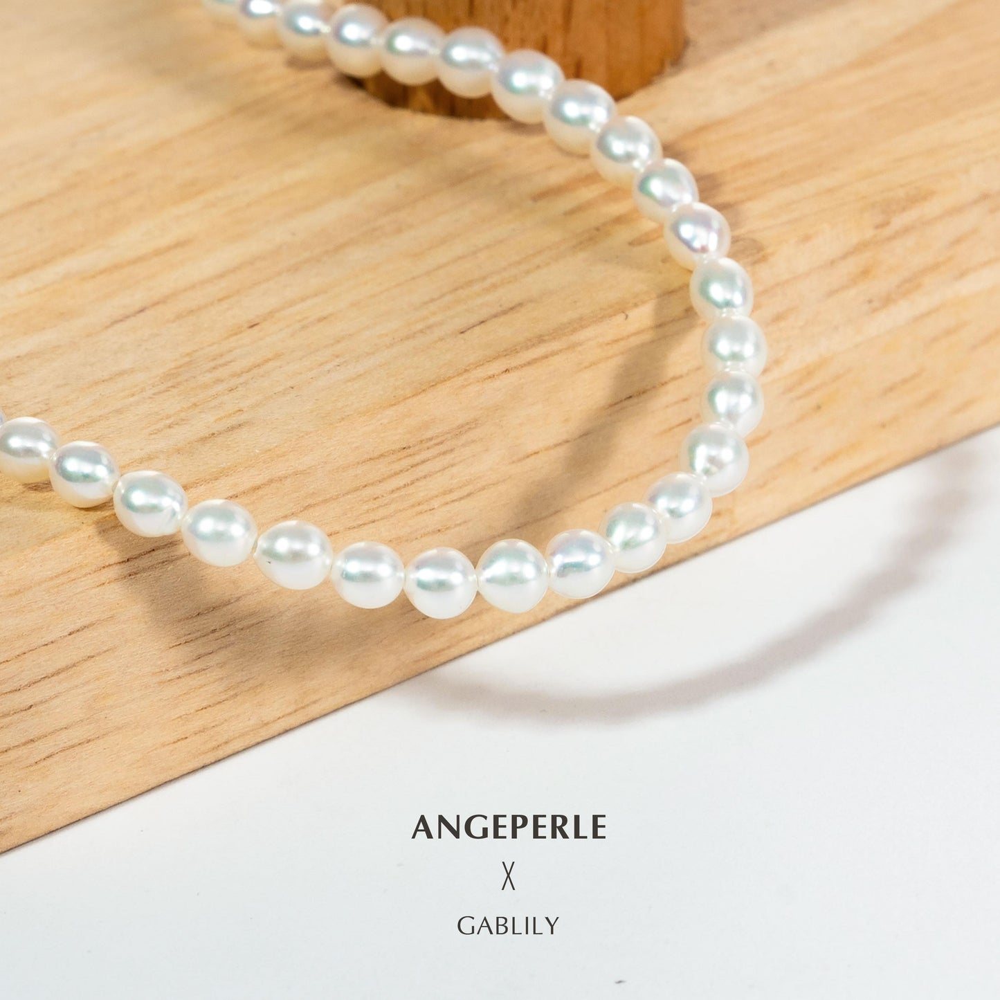 Gablily Baby Pearl Necklace : 3-4mm Freshwater S925 Silver (TSJCY674)