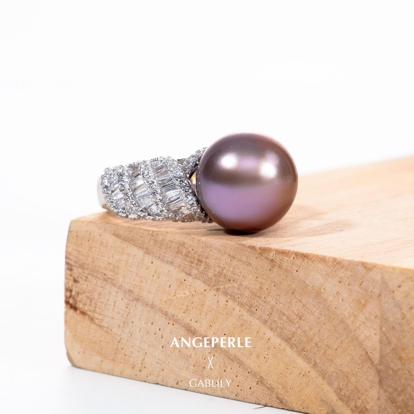 Purple Pearl Ring : 11-12mm Freshwater S925 Silver (TSJCY608)