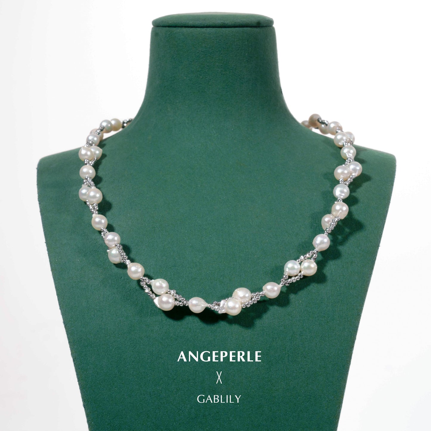 Akoya White Pearl Necklace : 6-7mm Seawater Alloy (TSAW079)