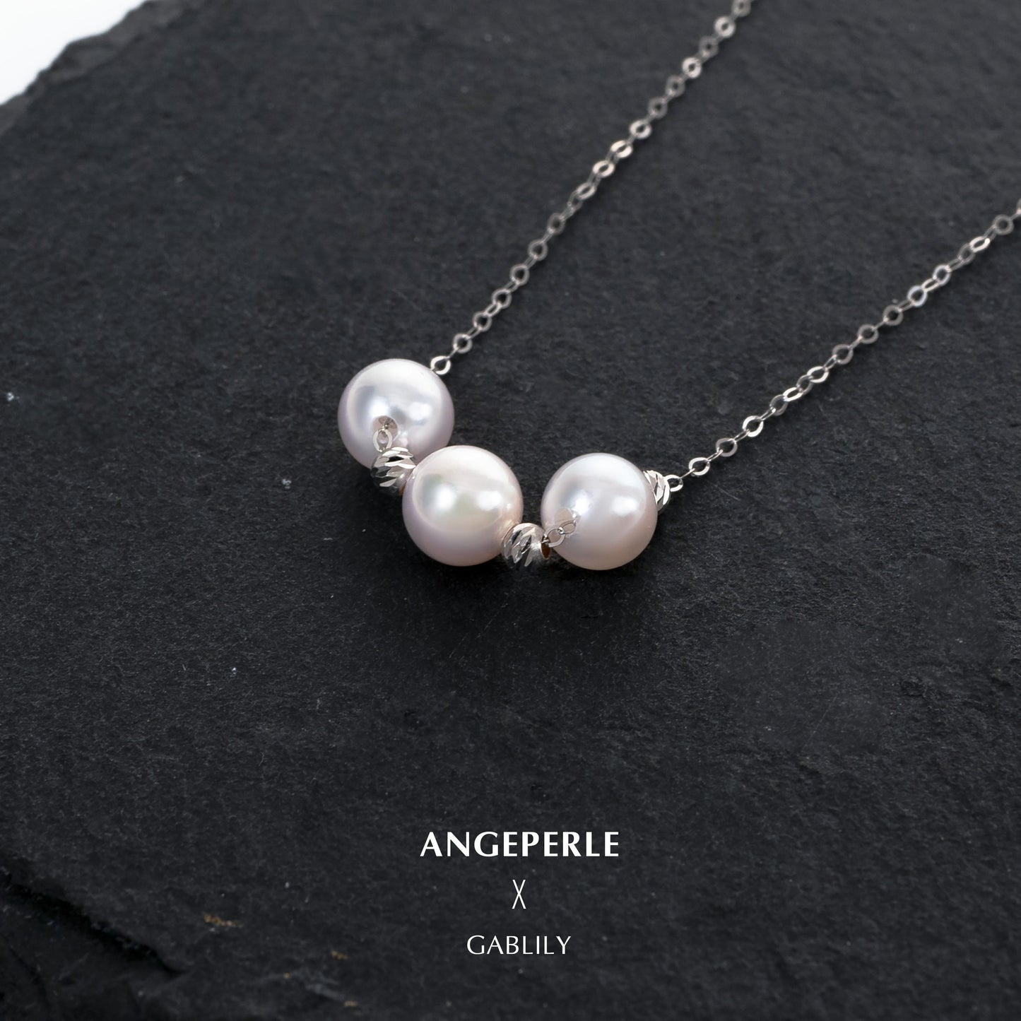 Akoya Smile Pearl Pendant Universal Chain And Free Earrings: 5.5-6mm Seawater 18K Gold (TSJCY286)