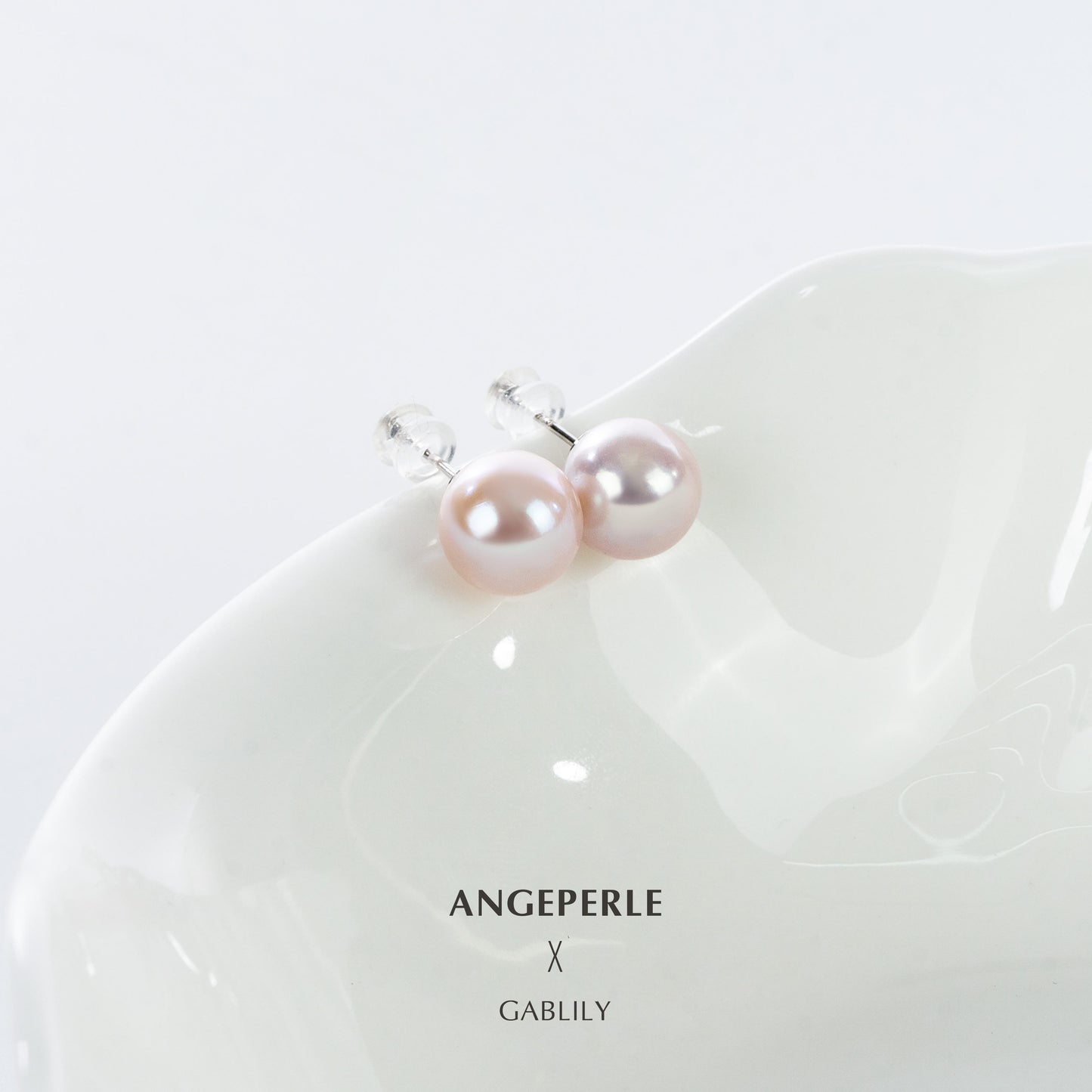 Gablily Classic Pairing Pearl Earrings: 10-11mm Freshwater S925 Silver (TSZL821)