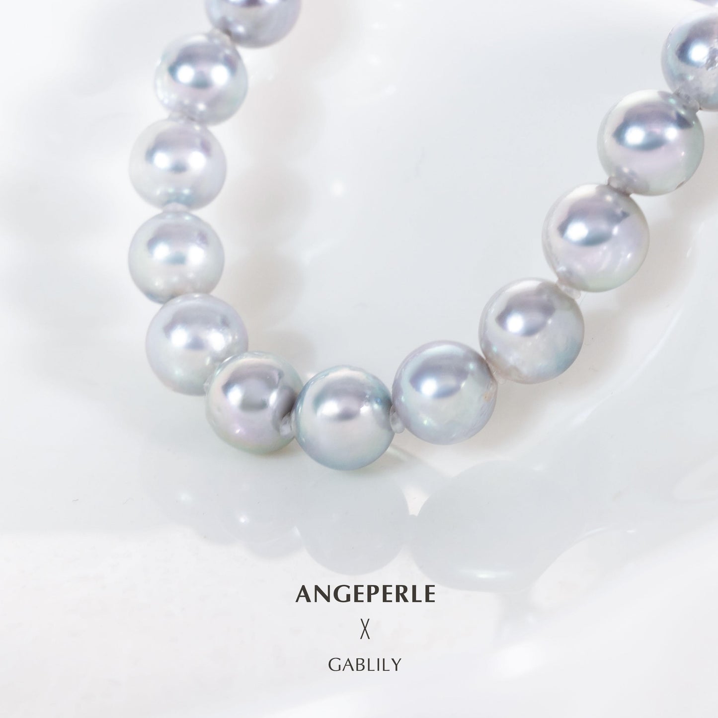 Akoya Madama Pearl Necklace Universal Size 8-Shaped Clasp: 8-9mm Seawater S925 Silver (TSJCY799)