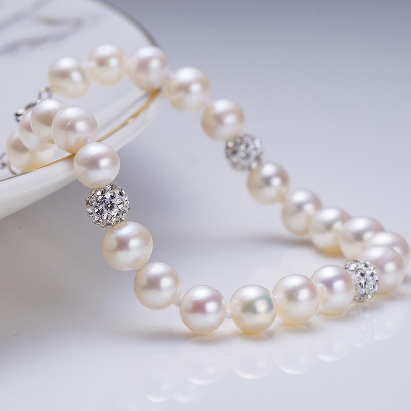 Be in good luck Pearl Bracelet : 7-8mm Freshwater S925 Silver (CY002)