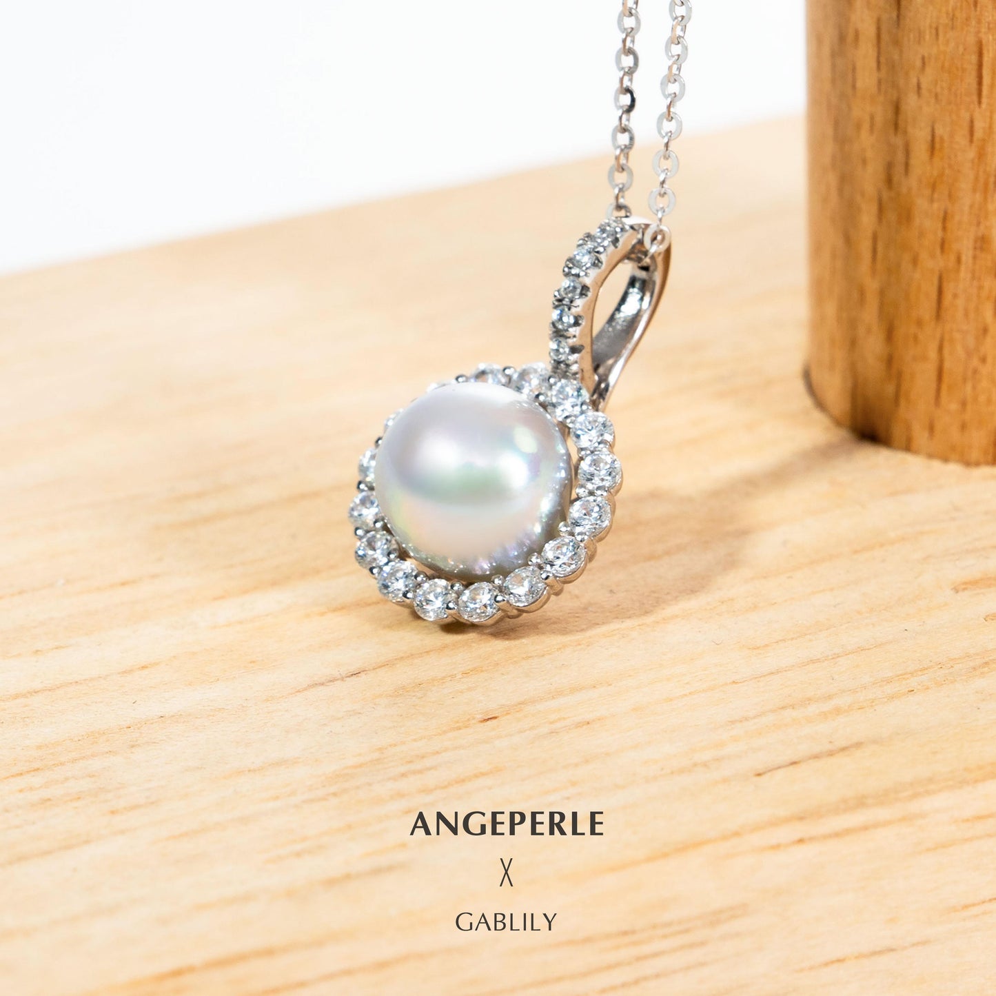 Akoya Madama Pearl Pendant : 8-9mm Seawater S925 Silver (TSYM123)