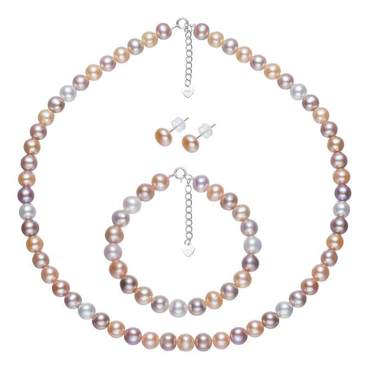 Candy color Freshwater pearl jewelry set