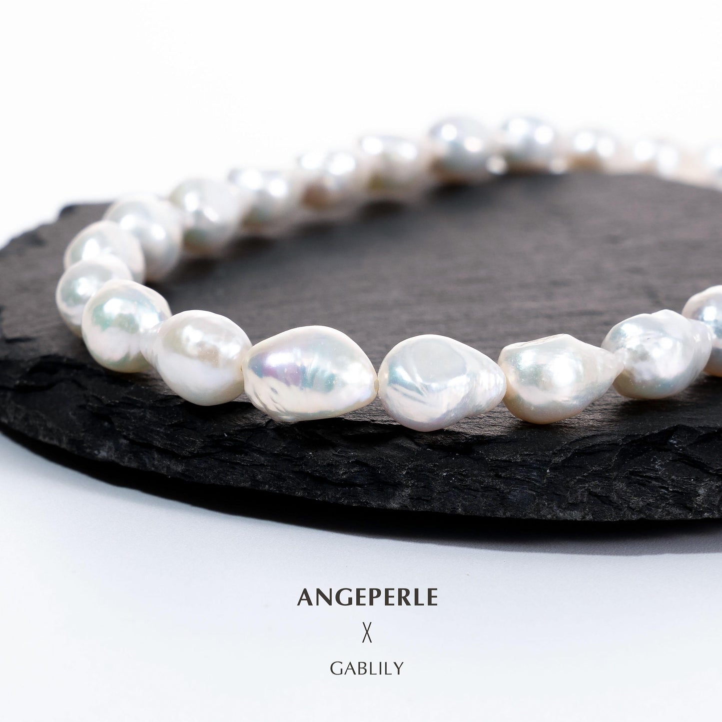 Gablily Baroque Pearl Necklace Fashionable And Special-shaped Daily Wear: 7-8mm Freshwater S925 Silver (TSJCY571)