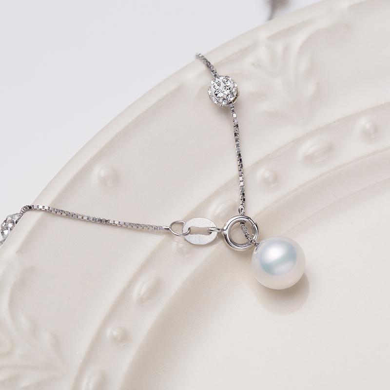 Starry Sky Design Pearl Necklace Big And Small Beans：7-8mm Freshwater S925 Silver (tSSz130)