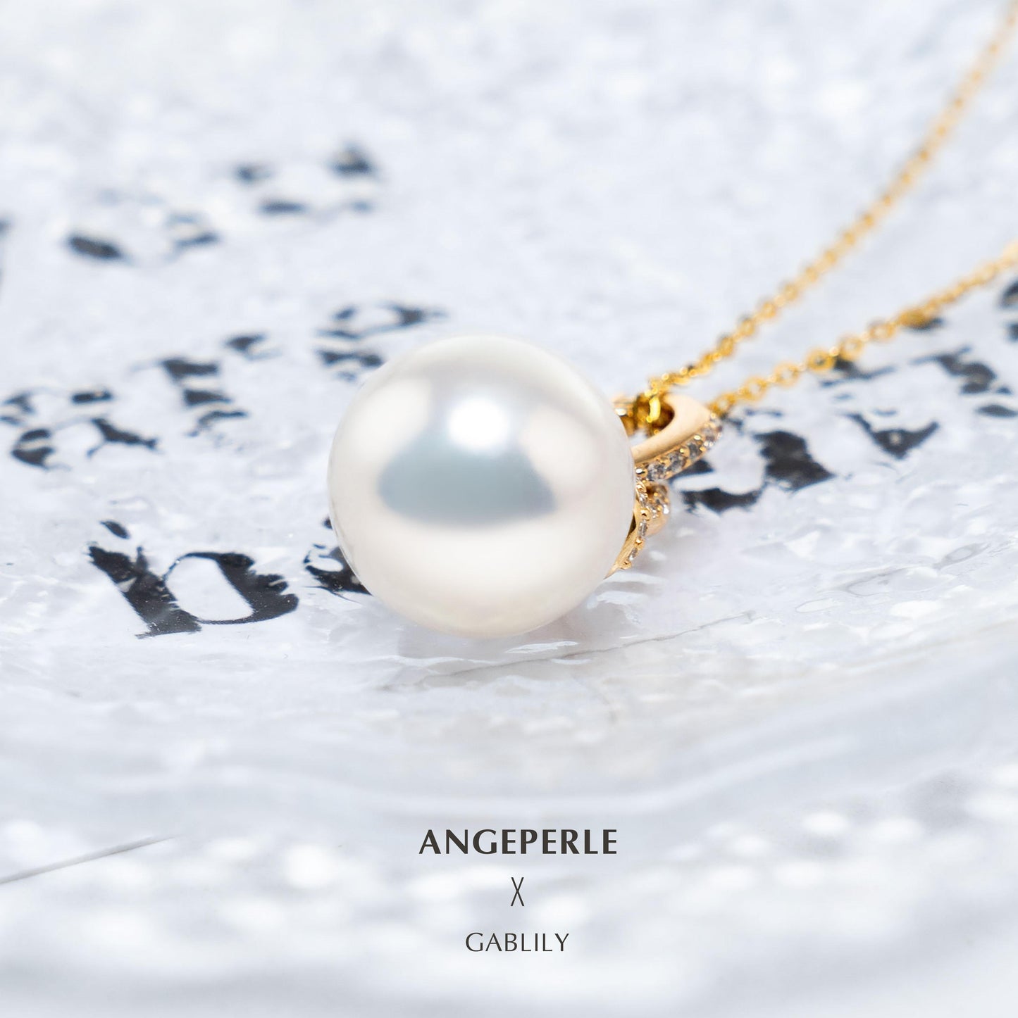 Gablily Omnipotent Clasp High Quality White Pearl Pendant: 12-13mm Freshwater S925 Silver (TSSLF20)