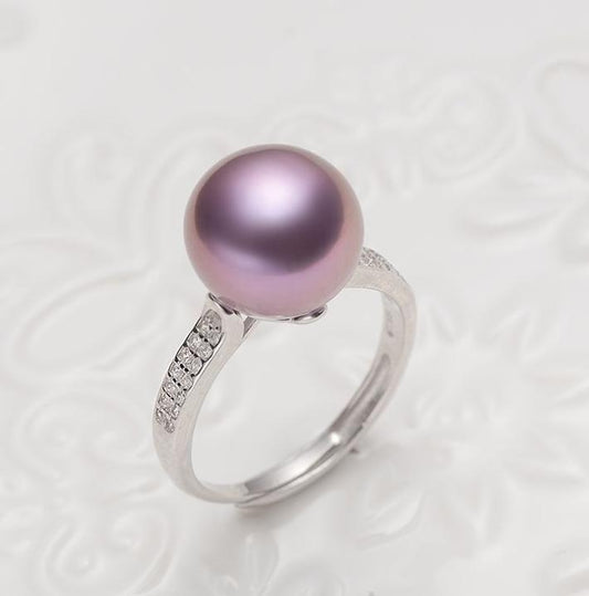 Freshwater Purple Edison Ring 11mm-12mm