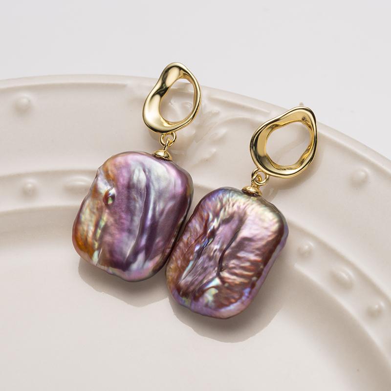 Candy Baroque Earrings ：5-20mm Freshwater Alloy (ZPYM001)