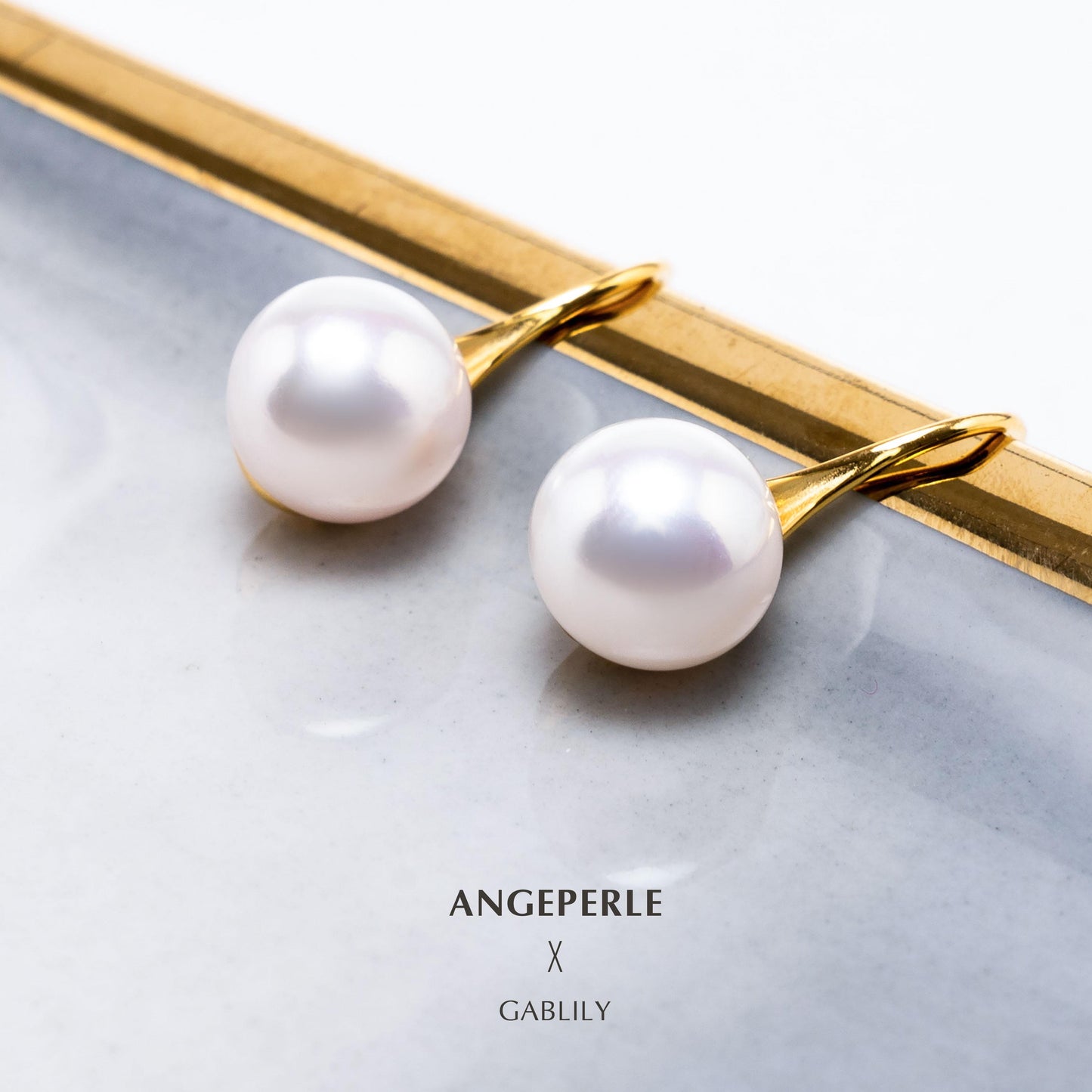 Gablily High Quality Pearl Earrings In The Shape Of High Heels: 10-11mm Freshwater S925 Silver (TSJCY835)