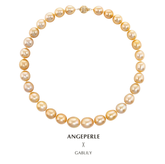 11-14mm South Sea Gold Pearl Strand Necklace